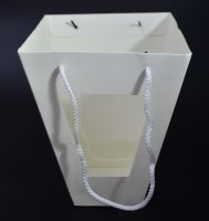 Плайм пакет с окном h33 х 22,5 х 11 см, белый, W71-9 - вид 1 миниатюра