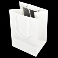 Сумка бумажная с пластиковым окном, h25 х 35 х 18, белый, Z6-9 - вид 1 миниатюра