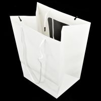 Сумка бумажная с пластиковым окном, 35 х 30 х 18 см, 10 шт, белый, Z6-11 - вид 1 миниатюра