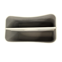 Газетница-органайзер, 37 х 19,5 х 29 см, экокожа, серый/белый, Z8-21 - вид 1 миниатюра