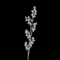 Ветка искусственная с белыми ягодами h78 см, FA10-28 - вид 1 миниатюра
