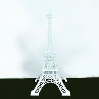 Металлический каркас Эйфелева башня, h182 см, белый, W110-11 - вид 1 миниатюра