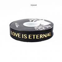 Лента репсовая Love is eternal, 2.5 см х 50 ярдов, Z28-5 - вид 1 миниатюра