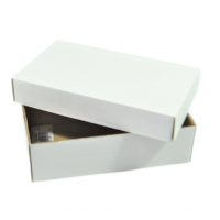 Коробка с крышкой 15 х 15 х 6 см, белый, К19 - вид 1 миниатюра