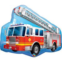 Шар фольгированный Машина пожарная 36"(91 см) - вид 1 миниатюра