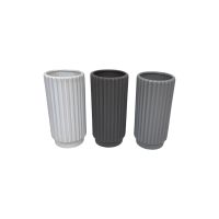 Ваза керамическая Рифленая d9 х h20 см, A62-19 Ваза керамическая Рифленая d9 х h20 см, A62-19