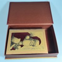 Коробка Книга с новогодним дизайном, набор из 2 шт, W39-2 - вид 2 миниатюра