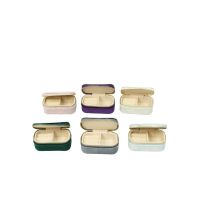 Шкатулка для украшений h3.5 х 8.5 х 4 см, велюр, FA19-3 - вид 1 миниатюра