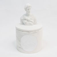 Свеча в керамическом кашпо с крышкой Классика, d7 х h5.5(12) см, W112-42 - вид 8 миниатюра