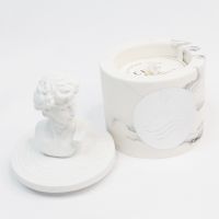 Свеча в керамическом кашпо с крышкой Классика, d7 х h5.5(12) см, W112-42 - вид 4 миниатюра