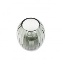 Ваза стеклянная Овальная d9.5 х h19 см, Z34-9 - вид 1 миниатюра