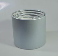 Коробка цилиндр без крышки, набор из 4 шт, серебро металлик - вид 1 миниатюра