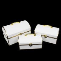 Коробка сундук Золотой кант, набор из 3 шт, Z39-21 - вид 3 миниатюра