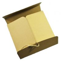 Коробка для подарков 20 х 15 х 6,5 см, крафт, К18 - вид 1 миниатюра