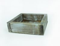Ящик деревянный для цветов и подарков, 15 х 15 х 4,5 см, миланский орех - вид 1 миниатюра