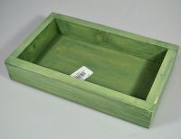 Ящик деревянный для цветов и подарков, 20 х 25 х 4,5 см, пыльный оливковый - вид 1 миниатюра