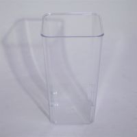 Вазон пластиковый h30 см, прозрачный, W15-19 - вид 1 миниатюра