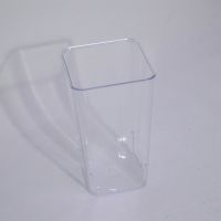 Вазон пластиковый h30 см, прозрачный, W15-19 - вид 1 миниатюра