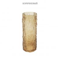 Ваза стеклянная трубка Фактурная h29 х d9.5 см, Z55-17 - вид 4 миниатюра