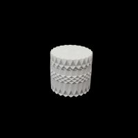 Шкатулка с крышкой Узоры d9 х h8.5 см, гипс, белый - вид 1 миниатюра