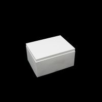 Шкатулка с крышкой Прямоугольная h6.5 х 12.5 х 9.5 см, гипс, белый - вид 1 миниатюра