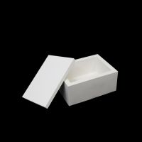 Шкатулка с крышкой Прямоугольная h6.5 х 12.5 х 9.5 см, гипс, белый - вид 1 миниатюра