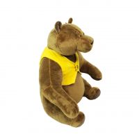 Мягкая игрушка Медведь Mr.Brown с жилетке h30 см, коричневый - вид 3 миниатюра