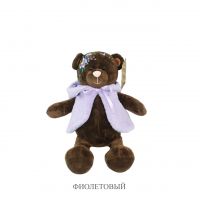 Мягкая игрушка Медведь в жилетке Bloom Collection h35 см, темно-коричневый - вид 2 миниатюра