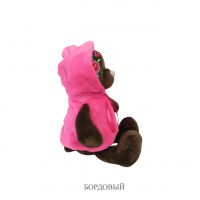 Мягкая игрушка Медведь в жилетке Bloom Collection h35 см, темно-коричневый - вид 7 миниатюра