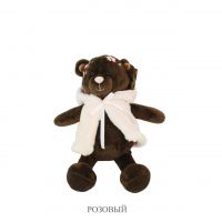 Мягкая игрушка Медведь в жилетке Bloom Collection h35 см, темно-коричневый - вид 12 миниатюра