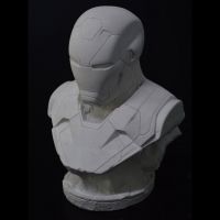 Гипсовый бюст Железный человек, h17 см - вид 1 миниатюра