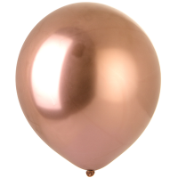 Надувные шары Хром Rose Gold 18", 10 шт - вид 1 миниатюра