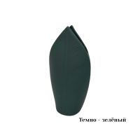Ваза керамическая soft touch Лист h20 х 12 см, FA32-121 - вид 2 миниатюра