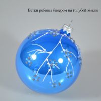 Елочный шар в ассортименте серия В, d8,5 см, стекло - вид 5 миниатюра