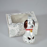 Елочный шар Форма Собака, 10 см, стекло - вид 1 миниатюра