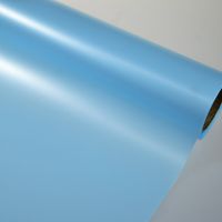 Пленка матовая перламутровая 50 см х 10 м, голубой - вид 1 миниатюра