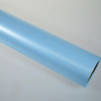 Пленка матовая перламутровая 50 см х 10 м, голубой - вид 1 миниатюра