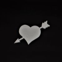 Сердце со стрелой из пенопласта, 15 см - вид 1 миниатюра