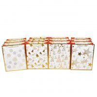 Сумка бумажная 23 х 18 х 10 см, Новогодний дизайн, 12 шт, Z40-7 Сумка бумажная 23 х 18 х 10 см, Новогодний дизайн, 12 шт, Z40-7