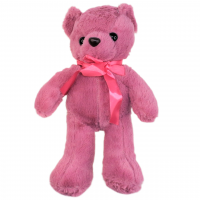 Мягкая игрушка Медведь с атласным бантом, h32 см, Z16-1 - вид 10 миниатюра