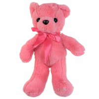 Мягкая игрушка Медведь с атласным бантом, h32 см, Z16-1 - вид 8 миниатюра