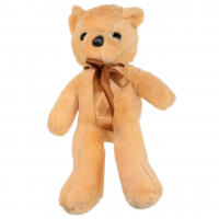 Мягкая игрушка Медведь с атласным бантом, h32 см, Z16-1 - вид 1 миниатюра