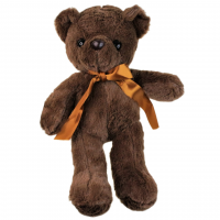 Мягкая игрушка Медведь с атласным бантом, h32 см, Z16-1 - вид 9 миниатюра