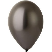 Надувные шары Хром 14", 10 шт, Spase Grey - вид 1 миниатюра