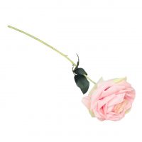 Роза искусственная h53 см, розовый - вид 1 миниатюра