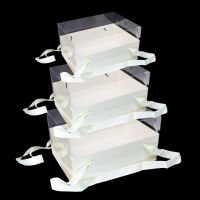 Коробка прямоугольная с прозрачной крышкой, набор из 3 шт, Z25-2 - вид 1 миниатюра