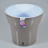 Кашпо пластиковое с автополивом Дали d19,5 х h17,5 см, шаде - вид 1 миниатюра