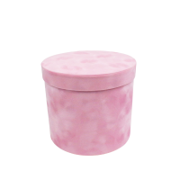 Коробка цилиндр бархат, набор из 3 шт, розовый, Z3-44 - вид 1 миниатюра