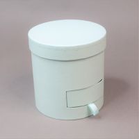 Коробка цилиндр с выдвижным ящиком, d13 х h14,5 см, мятный, Z20-19 - вид 1 миниатюра