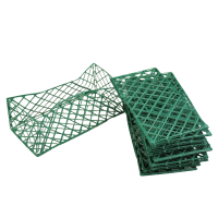 Решетка основа на 1 кирпич, 23 х 10,5 х 8 см, 10 шт, зеленый, W95-18 - вид 4 миниатюра